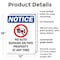 Signmission No Auto Repairs On, 12 in W x Rectangle, Plastic OS-2PACK-NS-P-1218-V-14384 - alternate 6
